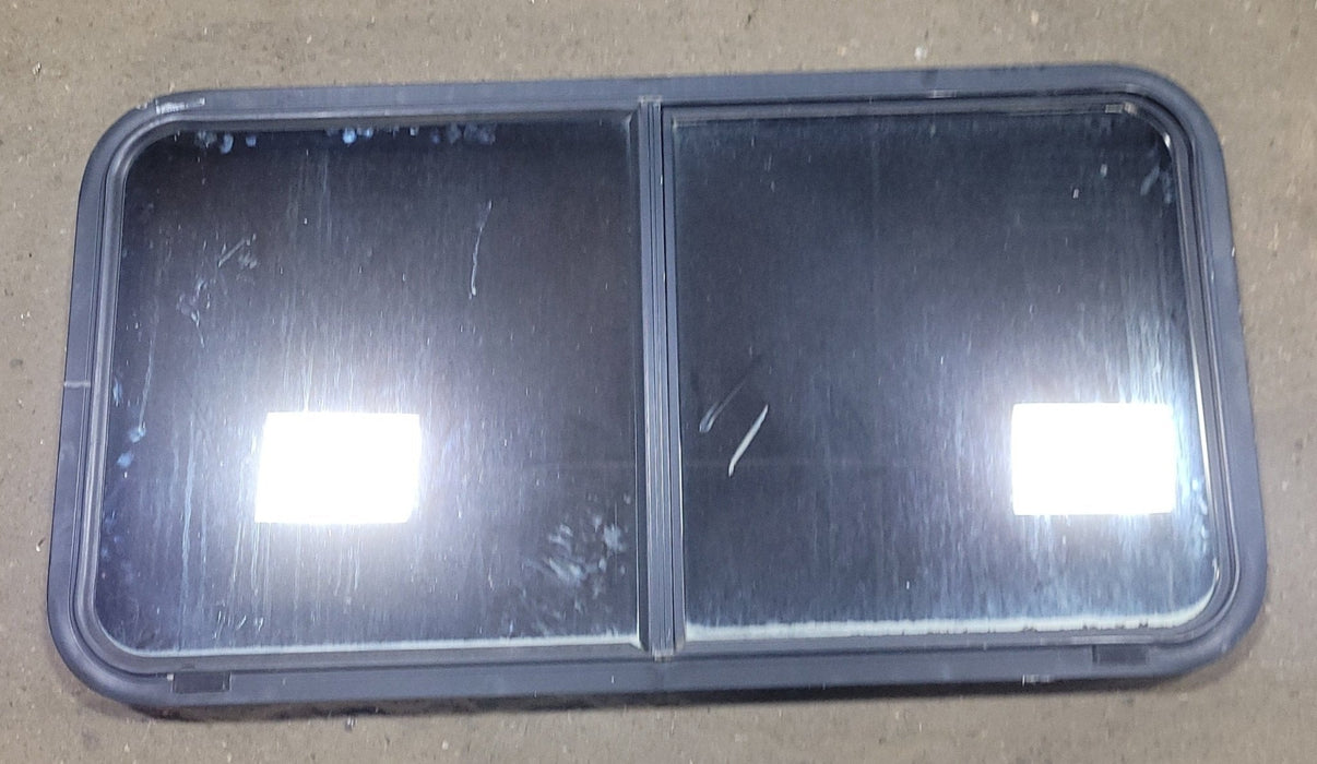 Used Black Radius Opening Window : 42 1/4" W X 22" H X 2" D