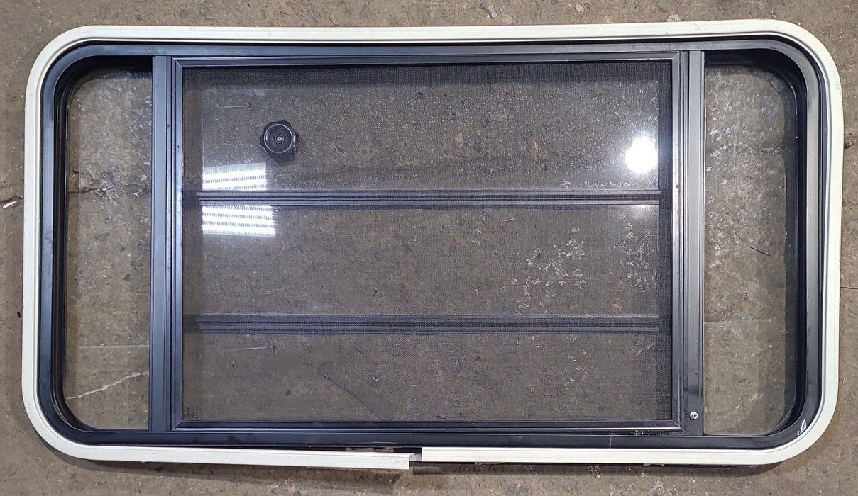 Used Black Radius Opening Window : 42 3/4" W x 23" H x 1 1/2" D