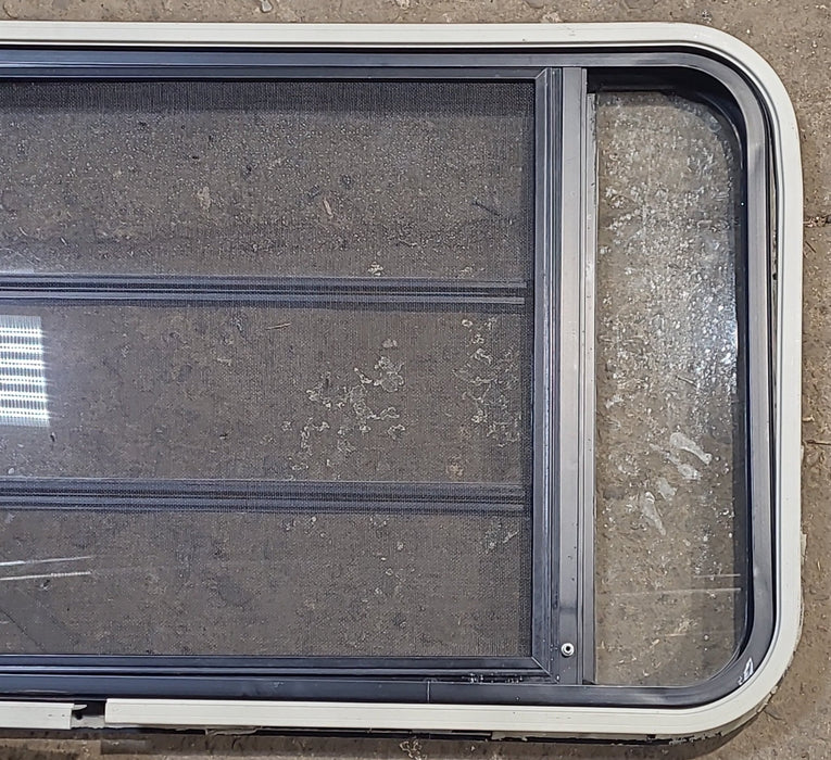 Used Black Radius Opening Window : 42 3/4" W x 23" H x 1 1/2" D