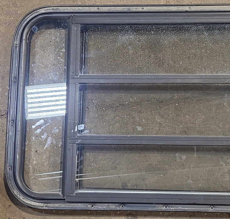 Used Black Radius Opening Window : 42 3/4" W x 23" H x 1 1/2" D