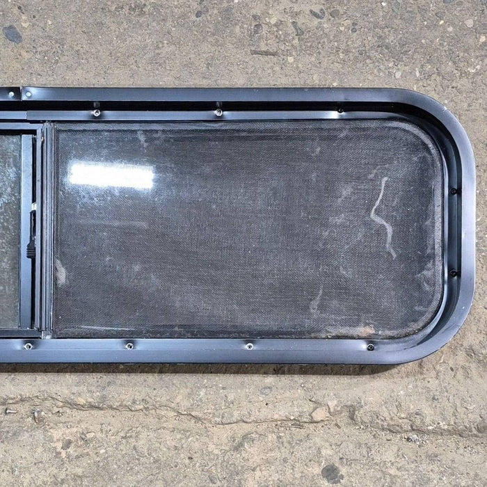 Used Black Radius Opening Window - 42 X 11.75 X 2