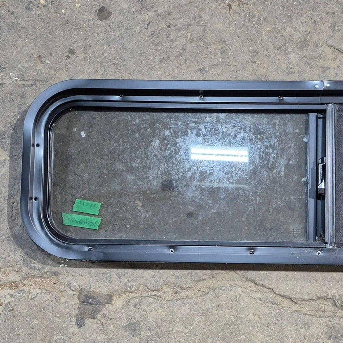 Used Black Radius Opening Window - 42 X 11.75 X 2