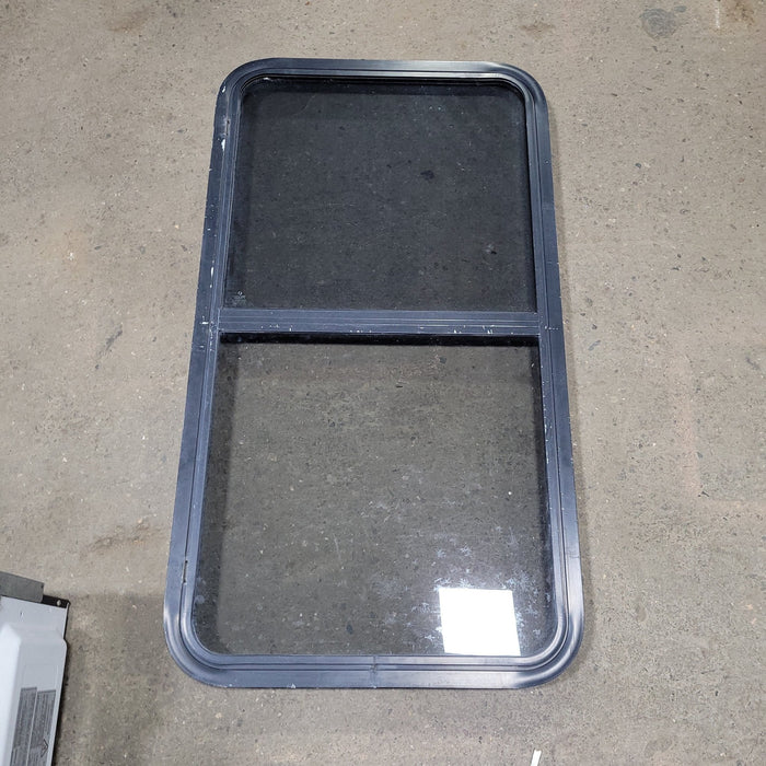 Used Black Radius Opening Window : 44 1/2" X 24 1/4" X 2" D