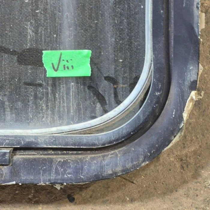 Used Black Radius Opening Window - 44 1/4 X 35 3/4 X 1 3/4