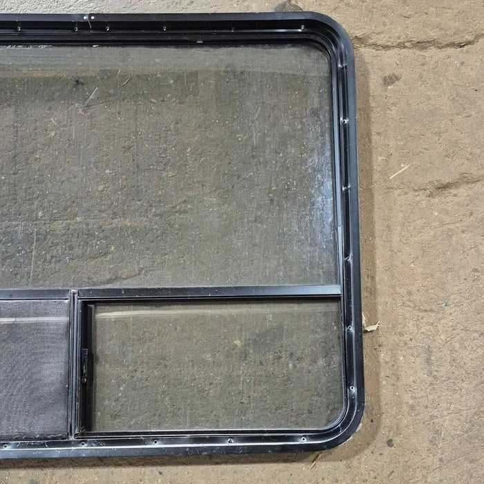 Used Black Radius Opening Window - 44 1/4 X 35 3/4 X 1 3/4