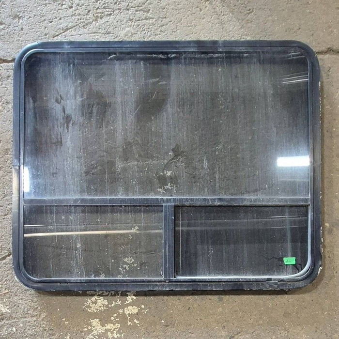 Used Black Radius Opening Window - 44 1/4 X 35 3/4 X 1 3/4