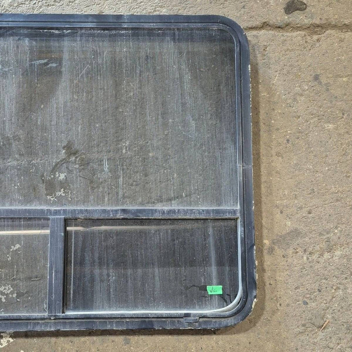 Used Black Radius Opening Window - 44 1/4 X 35 3/4 X 1 3/4