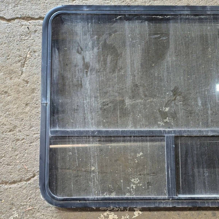 Used Black Radius Opening Window - 44 1/4 X 35 3/4 X 1 3/4