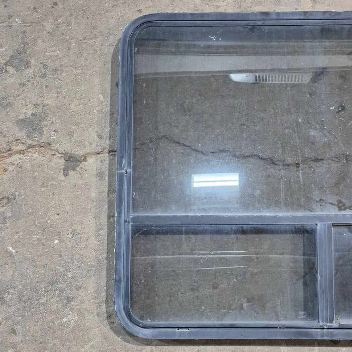 Used Black Radius Opening Window - 44.25 X 35.5 X 1.875
