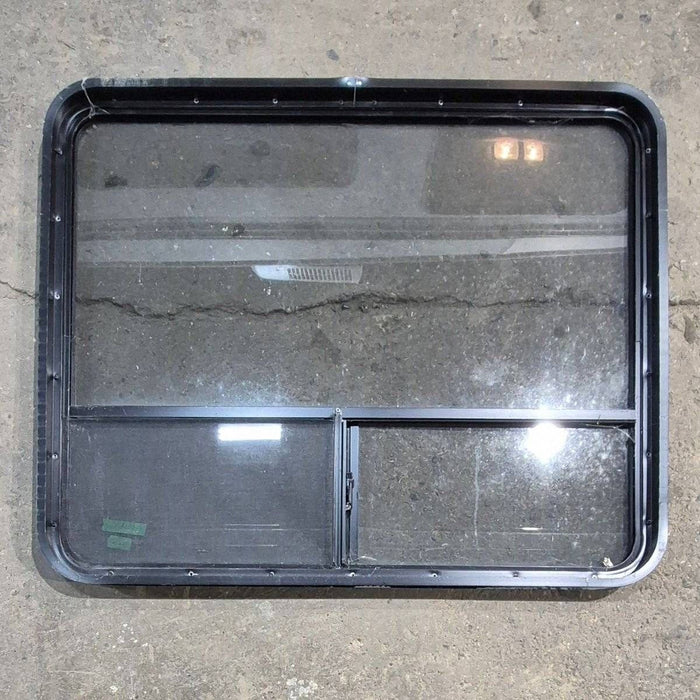 Used Black Radius Opening Window - 44.25 X 35.5 X 1.875