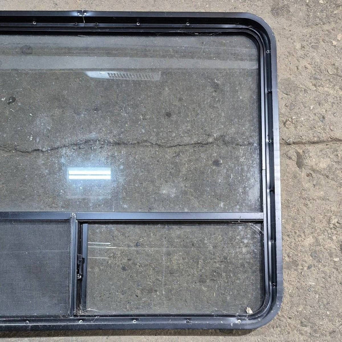 Used Black Radius Opening Window - 44.25 X 35.5 X 1.875