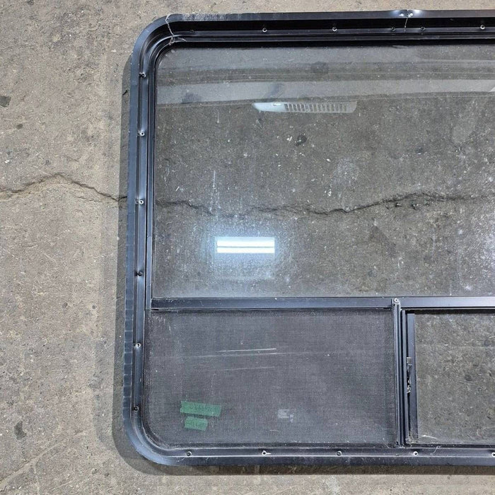 Used Black Radius Opening Window - 44.25 X 35.5 X 1.875