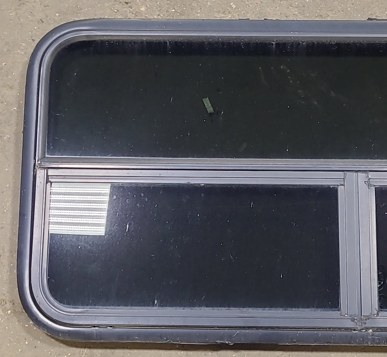 Used Black Radius Opening Window : 45 1/2" W X 21 3/8" H X 2" D