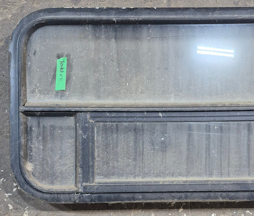 Used Black Radius Opening Window : 45 1/4" W x 17 1/4" H x 1 7/8" D