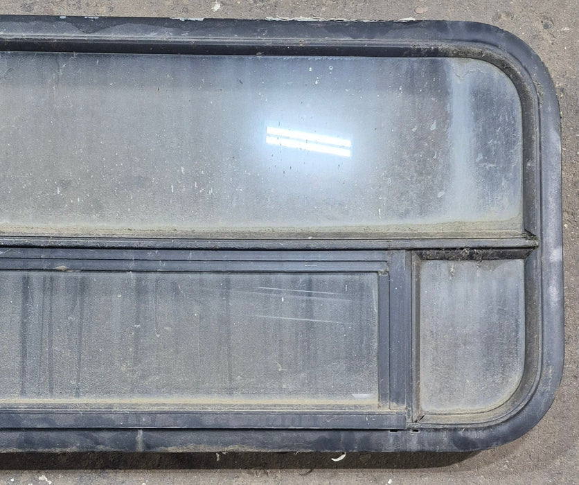 Used Black Radius Opening Window : 45 1/4" W x 17 1/4" H x 1 7/8" D