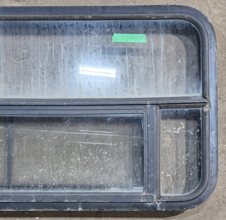 Used Black Radius Opening Window : 45 1/4" W x 21 1/4" H x 1 7/8" D