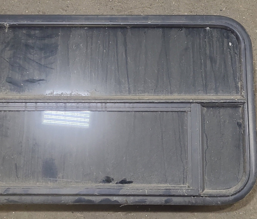 Used Black Radius Opening Window : 45 3/8" W X 21 1/2" H X 2" D