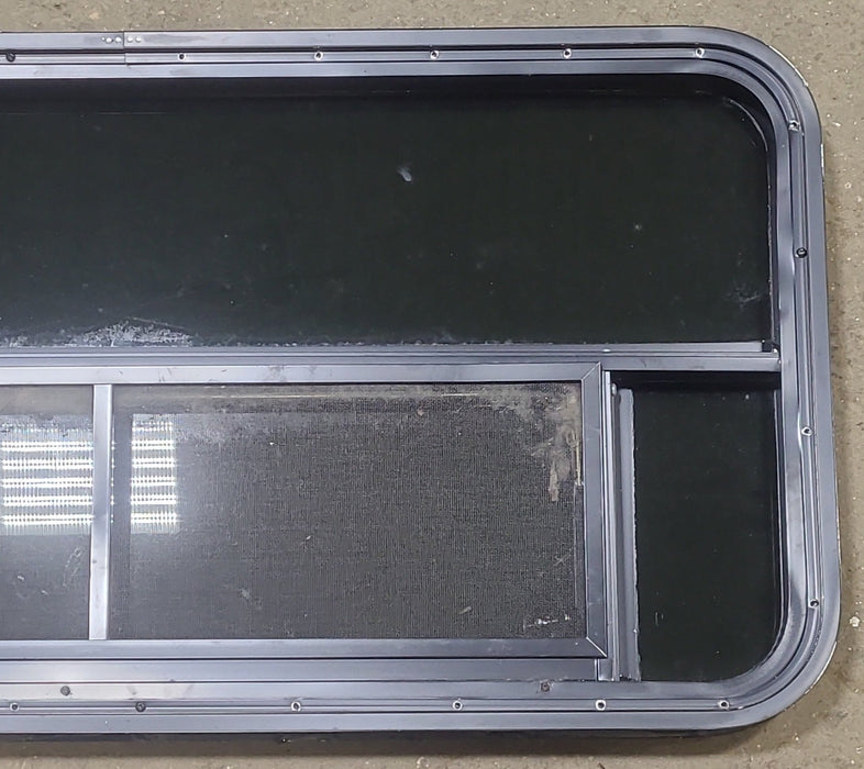 Used Black Radius Opening Window : 45 3/8" W X 21 1/2" H X 2" D