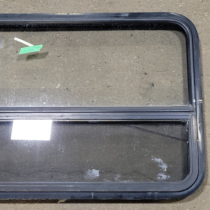 Used Black Radius Opening Window : 45 3/8" W X 25 1/2" H X 2" D