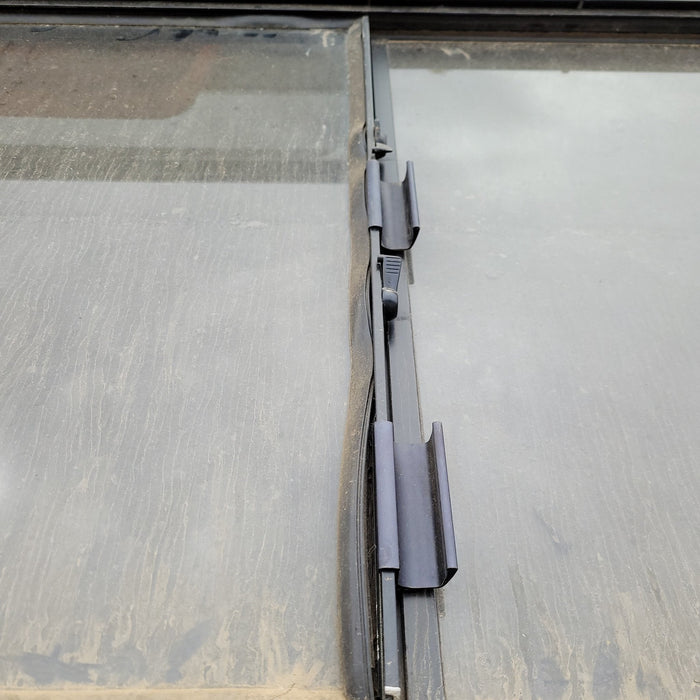Used Black Radius Opening Window : 46 X 26 X 2" D