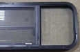 Used Black Radius Opening Window : 47 1/2" W x 14 3/4" H x 1 5/8" D - Young Farts RV Parts