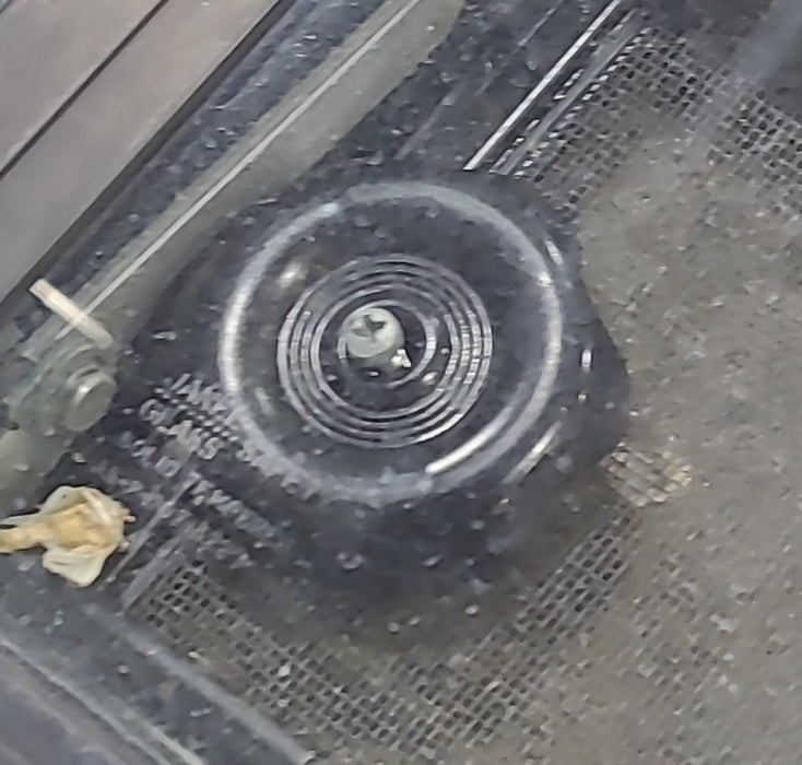 Used Black Radius Opening Window : 47 1/2" W x 14 3/4" H x 1 5/8" D