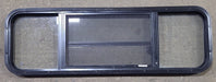 Used Black Radius Opening Window : 47 1/2" W x 14 3/4" H x 1 5/8" D - Young Farts RV Parts