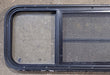 Used Black Radius Opening Window : 47 1/2" W x 14 3/4" H x 1 7/8" D - Young Farts RV Parts