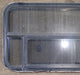 Used Black Radius Opening Window : 47 1/2" W x 21 1/2" H x 1 3/4" D - Young Farts RV Parts
