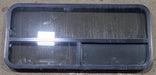 Used Black Radius Opening Window : 47 1/2" W x 21 1/2" H x 1 3/4" D - Young Farts RV Parts