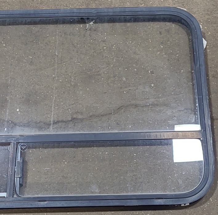 Black Radius Opening Window : 47 1/2" W x 22 1/4" H x 1 1/4" D