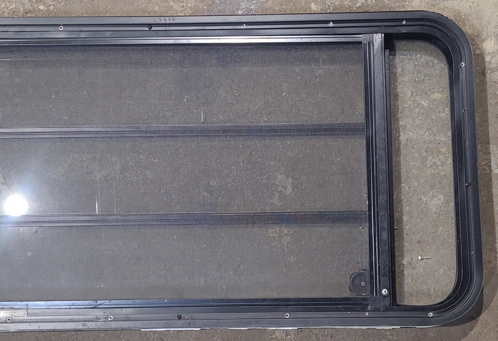 Used Black Radius Opening Window : 47 1/2" W x 22 1/4" H x 1 7/8" D