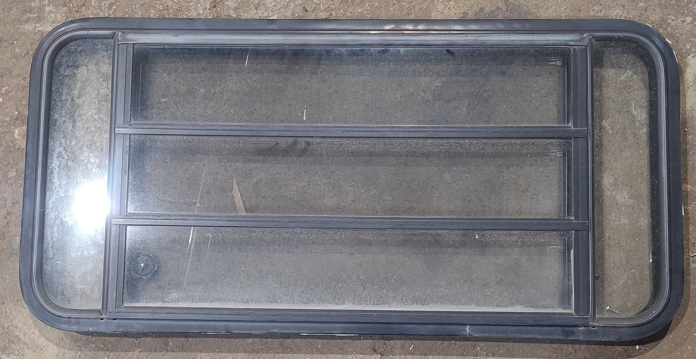 Used Black Radius Opening Window : 47 1/2" W x 22 1/4" H x 1 7/8" D
