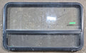 Used Black Radius Opening Window : 47 1/2" W x 28 1/4" H x 1 1/4" D - Young Farts RV Parts