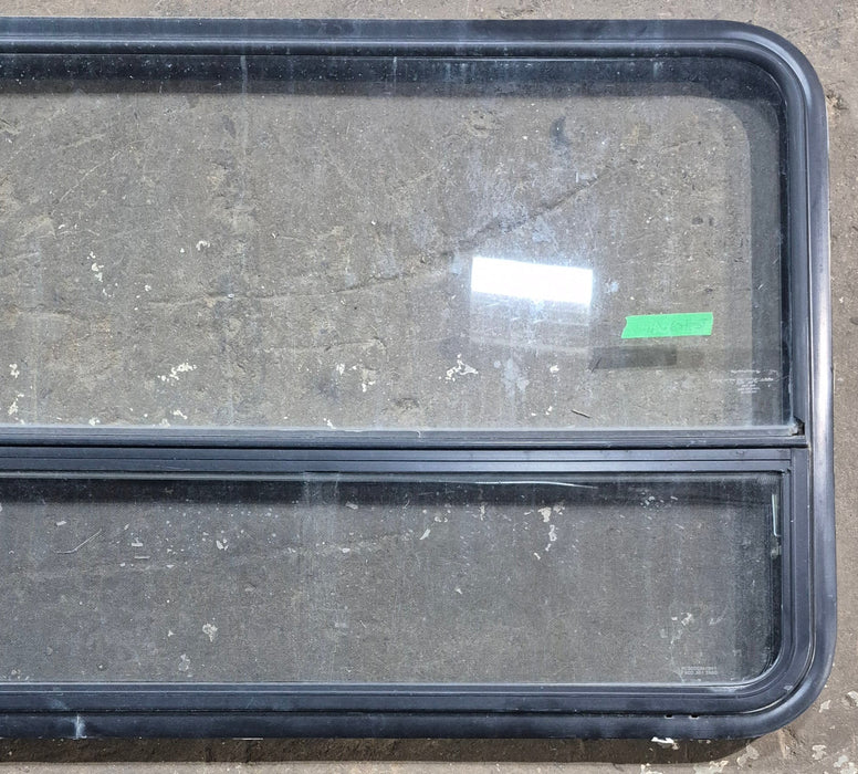 Used Black Radius Opening Window : 47 1/2" W x 28 1/4" H x 1 1/4" D