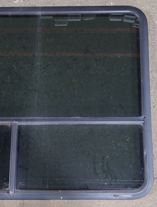 Used Black Radius Opening Window : 47 1/2" W x 35 3/4" H x 1 7/8" D