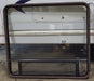 Used Black Radius Opening Window : 47 1/2" W x 41 3/4" H x 1 3/4" D - Young Farts RV Parts