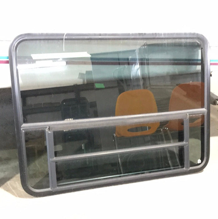 Used Black Radius Opening Window : 47 1/2" W X 34 1/2" H X  2" D