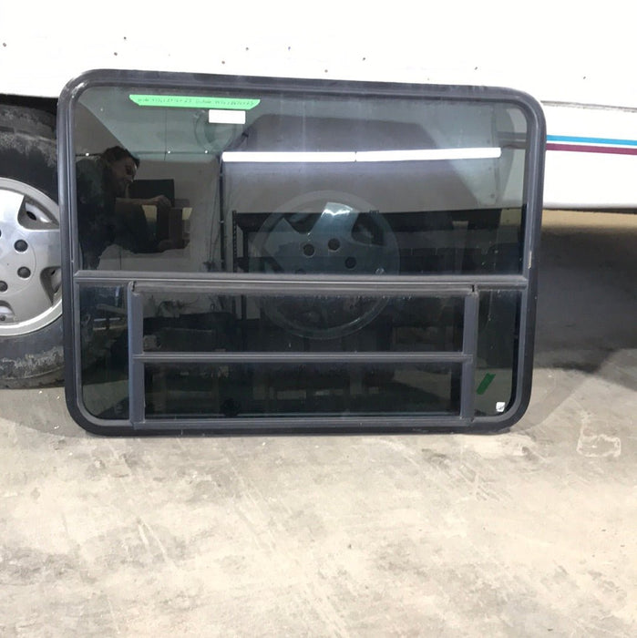 Used Black Radius Opening Window : 47 1/2" W X 34 1/2" H X  2" D