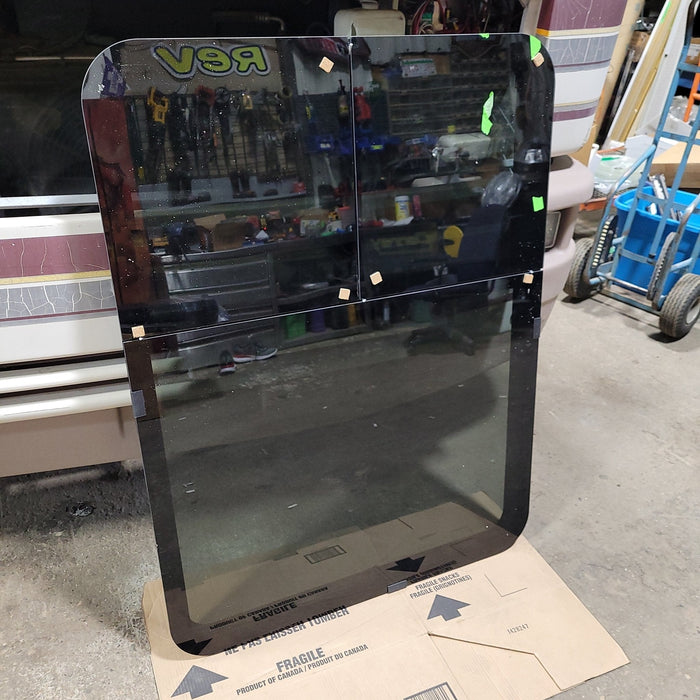 Used Black Radius Opening Window : 47 1/2" X 36 1/4" X  2" D