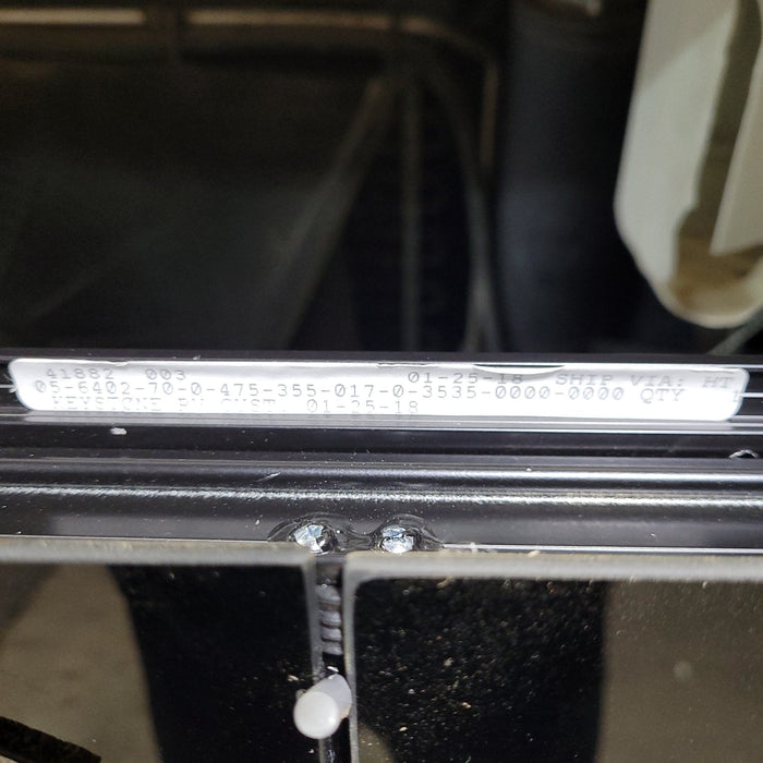 Used Black Radius Opening Window : 47 1/2" X 36 1/4" X  2" D