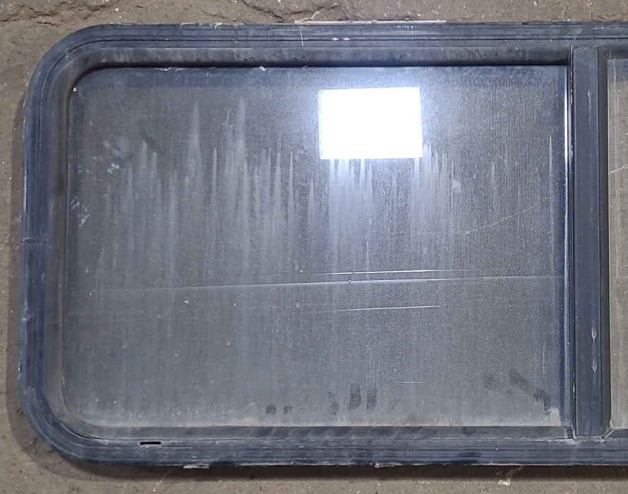 Used Black Radius Opening Window : 47 1/4" W x 17 1/4" H x 1 7/8" D