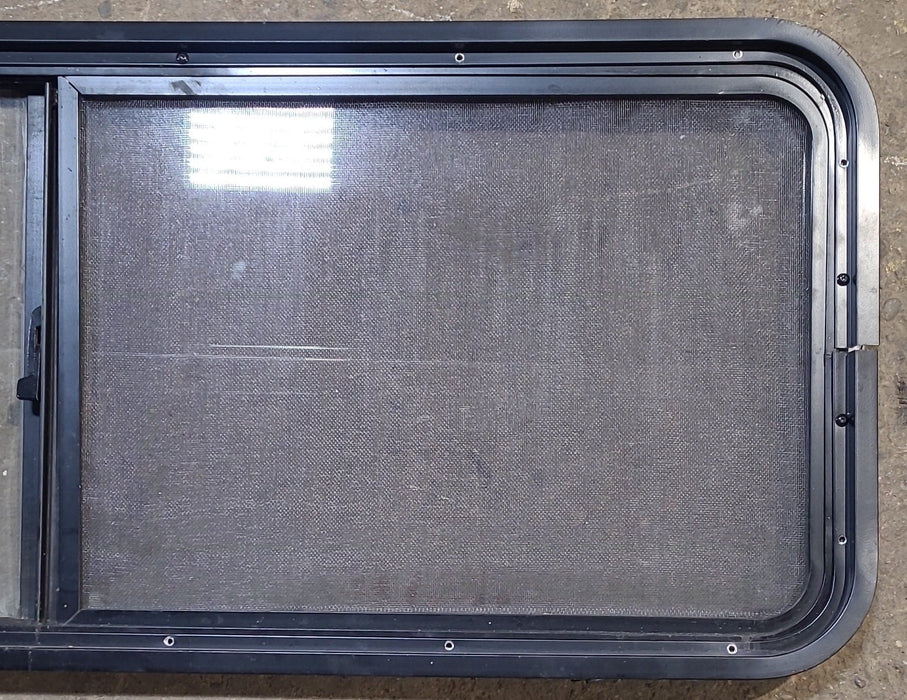 Used Black Radius Opening Window : 47 1/4" W x 17 1/4" H x 1 7/8" D
