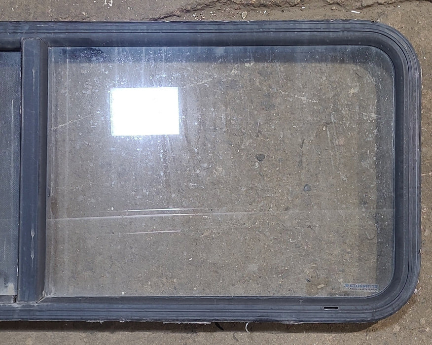Used Black Radius Opening Window : 47 1/4" W x 17 1/4" H x 1 7/8" D