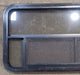 Used Black Radius Opening Window : 47 1/4" W x 21 1/2" H x 1 5/8" D - Young Farts RV Parts