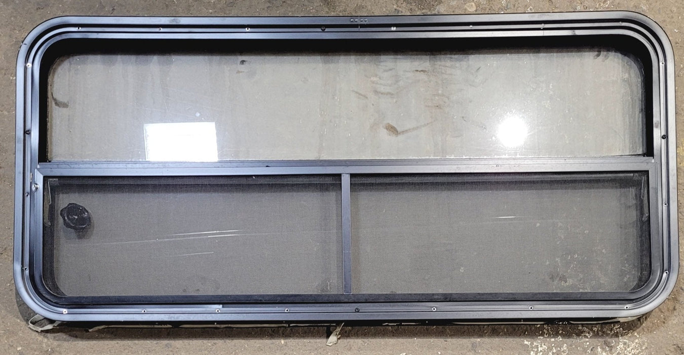 Used Black Radius Opening Window : 47 1/4" W x 21 1/4" H x 1 7/8"