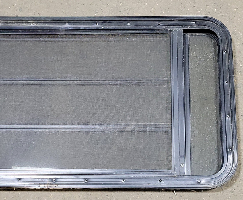 Used Black Radius Opening Window : 47 1/4" W X 21 1/4" H X 1 7/8" D