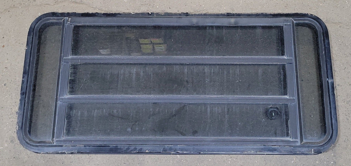 Used Black Radius Opening Window : 47 1/4" W X 21 1/4" H X 1 7/8" D