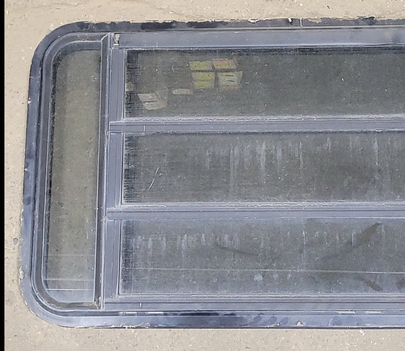 Used Black Radius Opening Window : 47 1/4" W X 21 1/4" H X 1 7/8" D