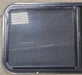 Used Black Radius Opening Window : 47 3/4" W x 21 3/4" H x 1" D - Young Farts RV Parts